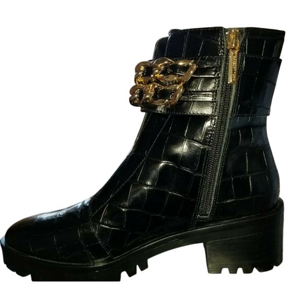 KARL LAGERFELD PARIS Palmer Combat Boots NEW  with box  Size 7.5 - Picture 4 of 7